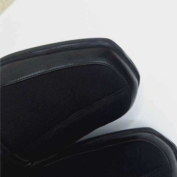 Bally Sock Boots Rare Leather Square Toe Men's 7 Women's 9 Italy Goth Industrial - Picture 8 of 16